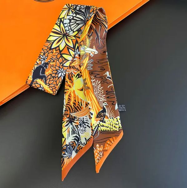 Luksuzni svileni okrasni trak Safari-orange